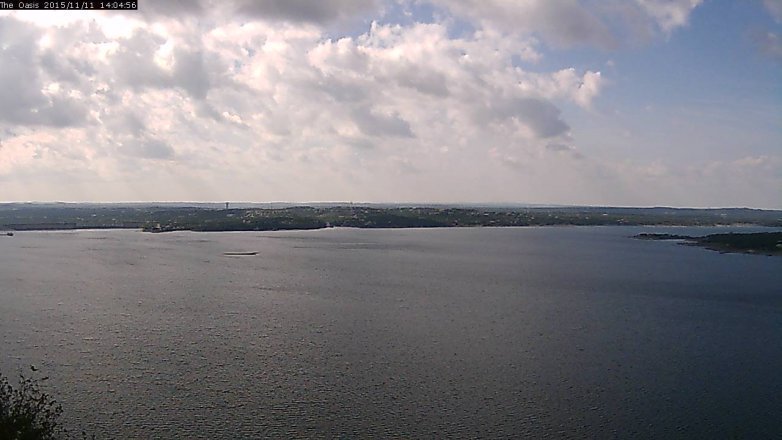 Lake Travis webcam, November 11, 2015 1:10 PM CT