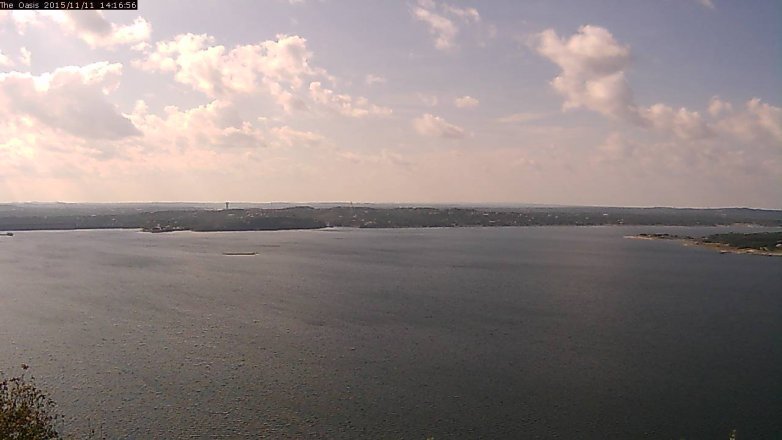 Lake Travis webcam, November 11, 2015 1:25 PM CT