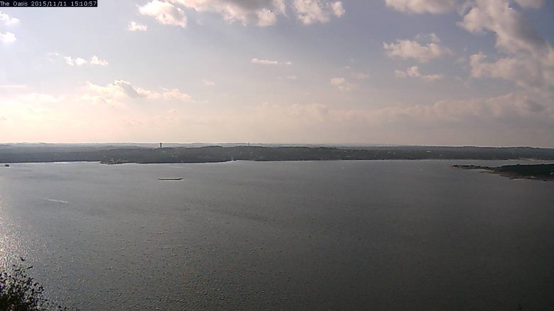 Lake Travis webcam, November 11, 2015 2:20 PM CT