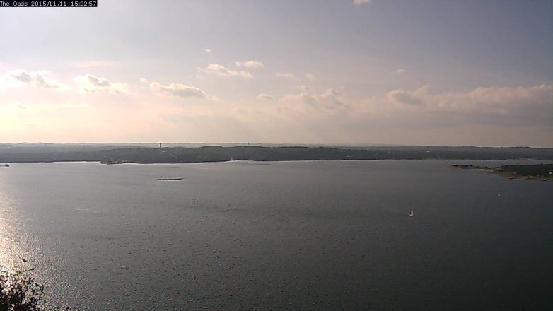 Lake Travis webcam, November 11, 2015 2:30 PM CT