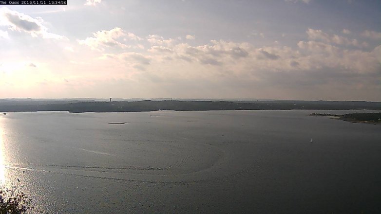 Lake Travis webcam, November 11, 2015 2:40 PM CT
