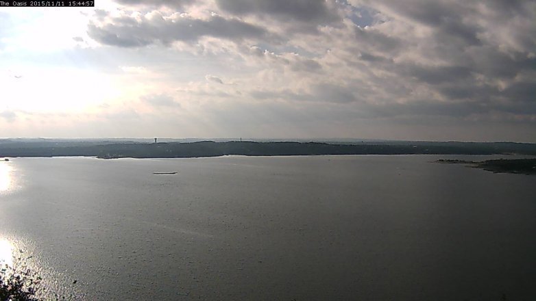 Lake Travis webcam, November 11, 2015 2:55 PM CT