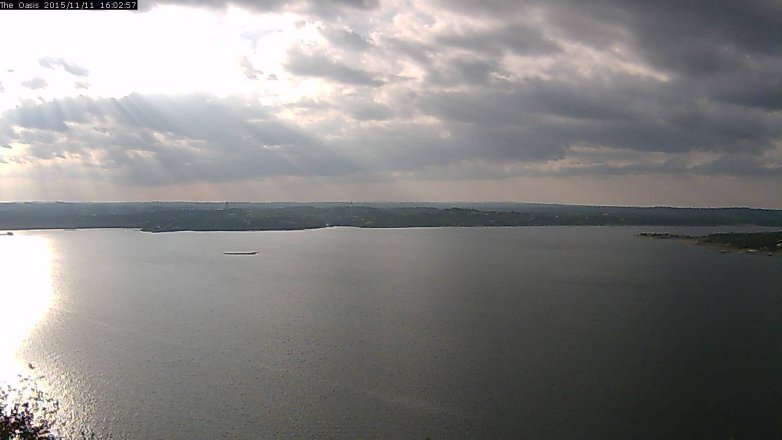 Lake Travis webcam, November 11, 2015 3:10 PM CT