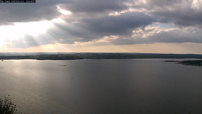 Lake Travis webcam, November 11, 2015 3:25 PM CT