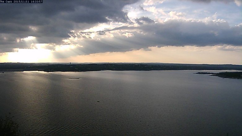 Lake Travis webcam, November 11, 2015 3:40 PM CT