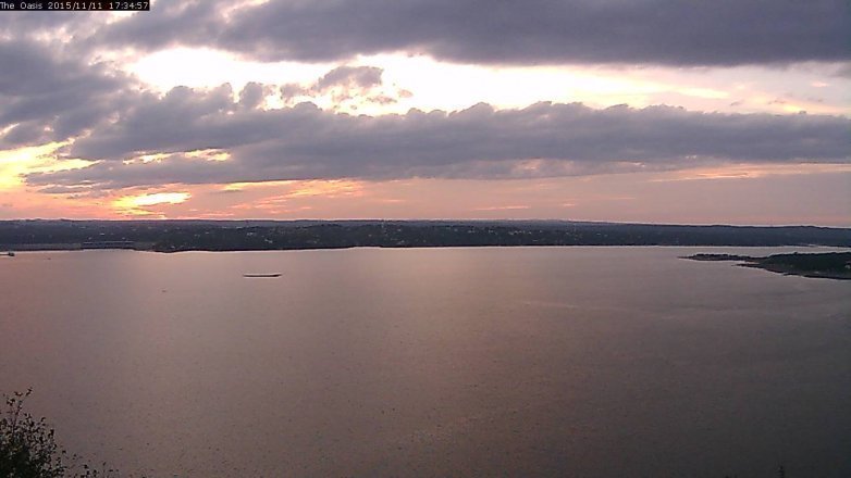 Lake Travis webcam, November 11, 2015 4:40 PM CT
