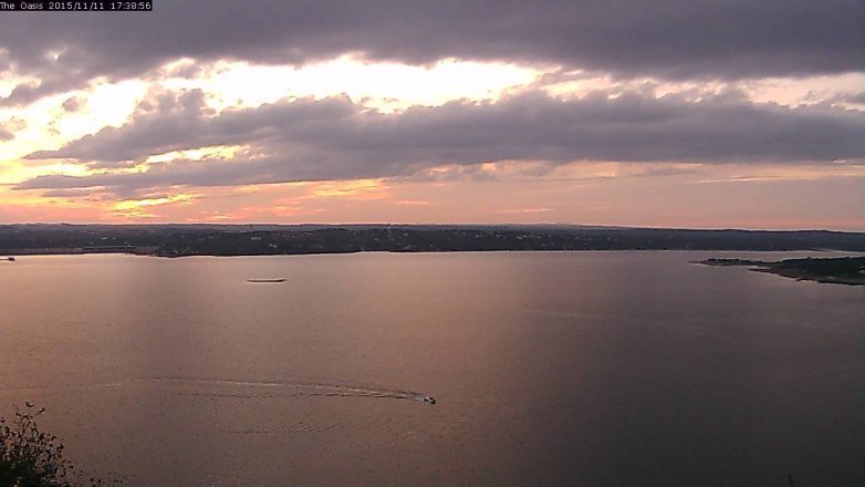 Lake Travis webcam, November 11, 2015 4:45 PM CT