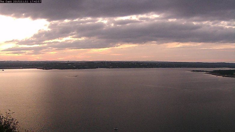 Lake Travis webcam, November 11, 2015 4:50 PM CT