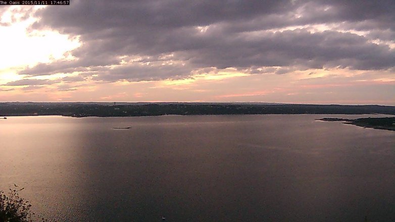 Lake Travis webcam, November 11, 2015 4:55 PM CT
