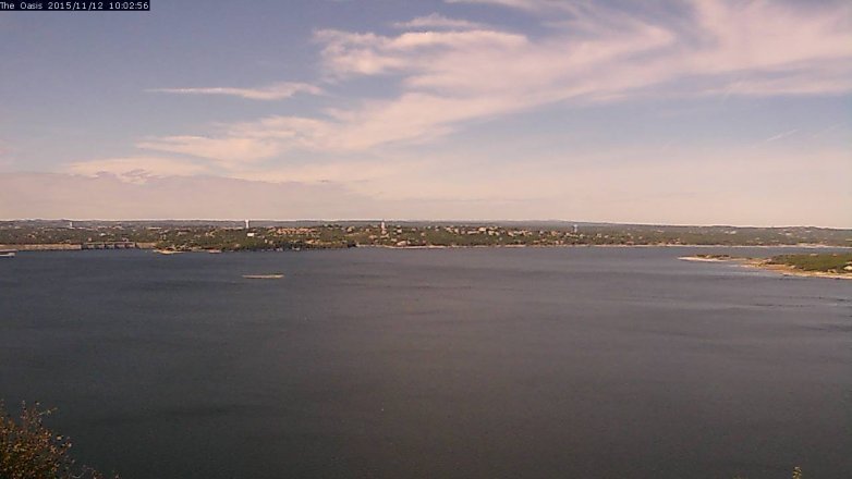 Lake Travis webcam, November 12, 2015 9:10 AM CT