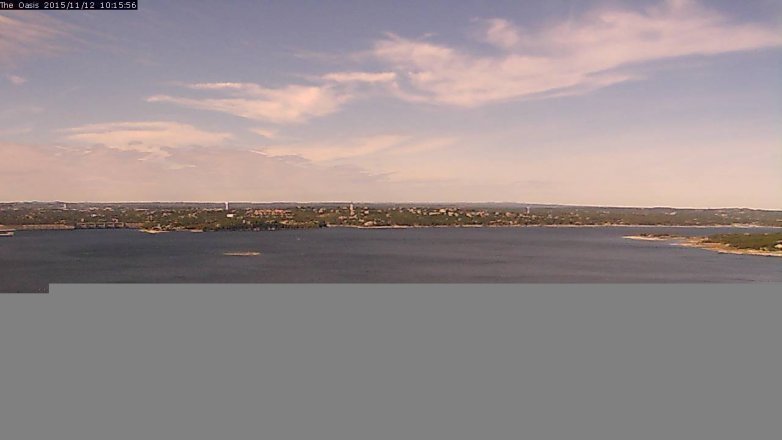 Lake Travis webcam, November 12, 2015 9:20 AM CT
