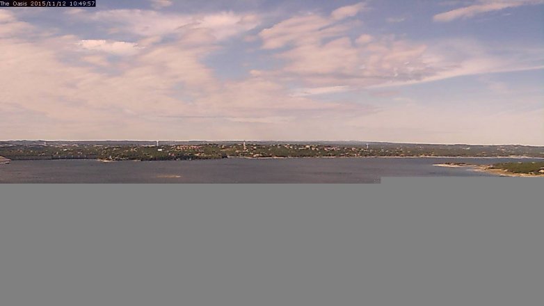 Lake Travis webcam, November 12, 2015 9:55 AM CT