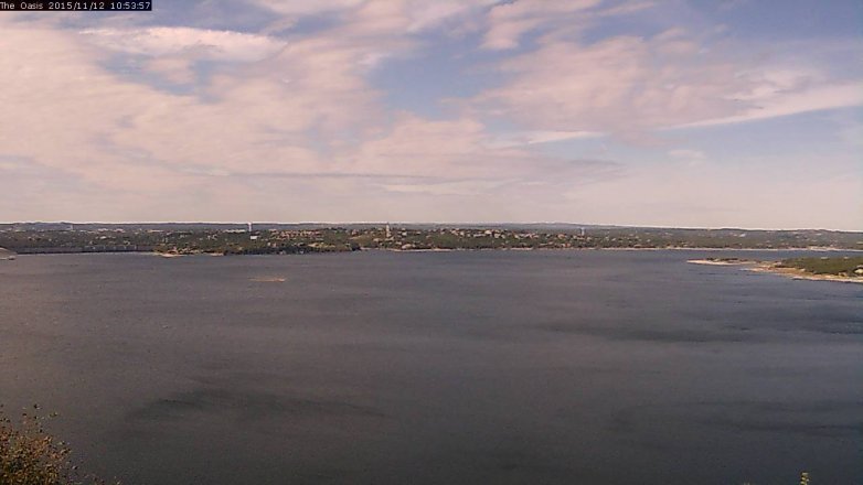 Lake Travis webcam, November 12, 2015 10:00 AM CT