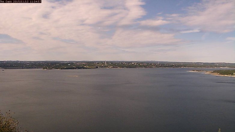 Lake Travis webcam, November 12, 2015 10:10 AM CT