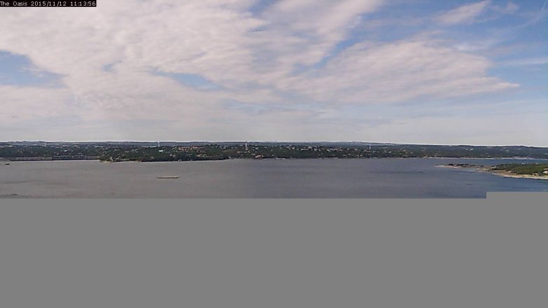 Lake Travis webcam, November 12, 2015 10:20 AM CT