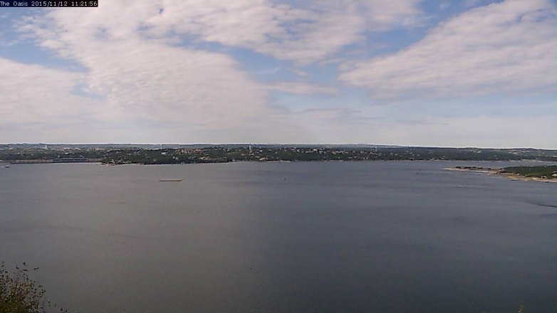 Lake Travis webcam, November 12, 2015 10:25 AM CT