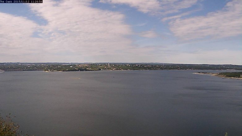 Lake Travis webcam, November 12, 2015 10:35 AM CT