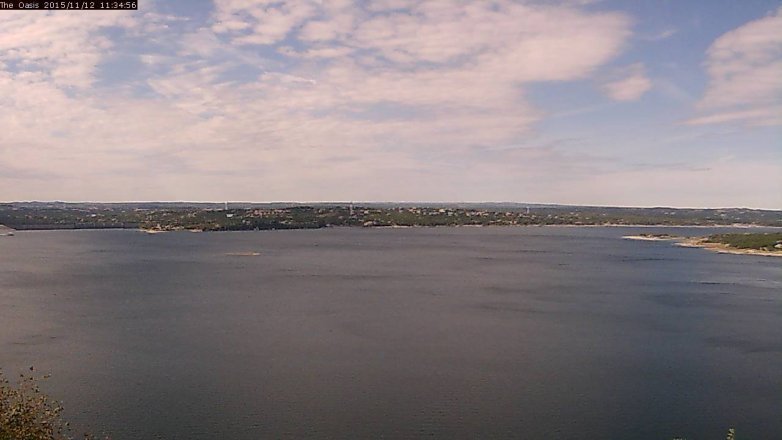 Lake Travis webcam, November 12, 2015 10:40 AM CT