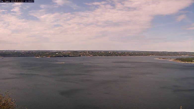 Lake Travis webcam, November 12, 2015 10:45 AM CT