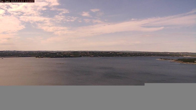 Lake Travis webcam, November 12, 2015 11:40 AM CT