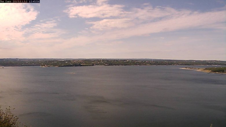 Lake Travis webcam, November 12, 2015 11:50 AM CT