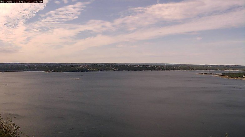 Lake Travis webcam, November 12, 2015 12:00 PM CT