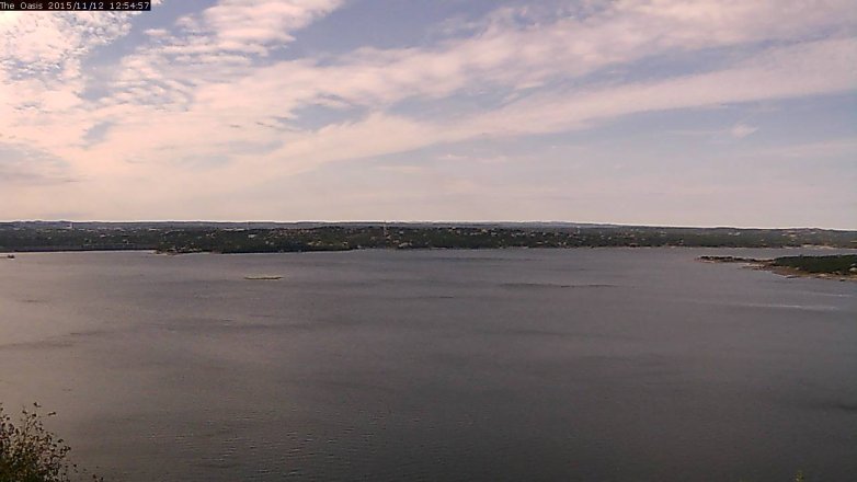 Lake Travis webcam, November 12, 2015 12:05 PM CT