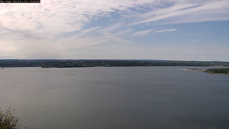 Lake Travis webcam, November 12, 2015 12:30 PM CT