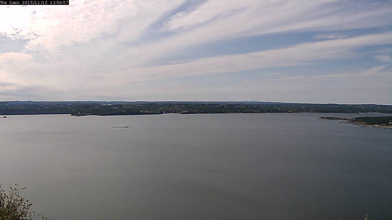Lake Travis webcam, November 12, 2015 1:05 PM CT