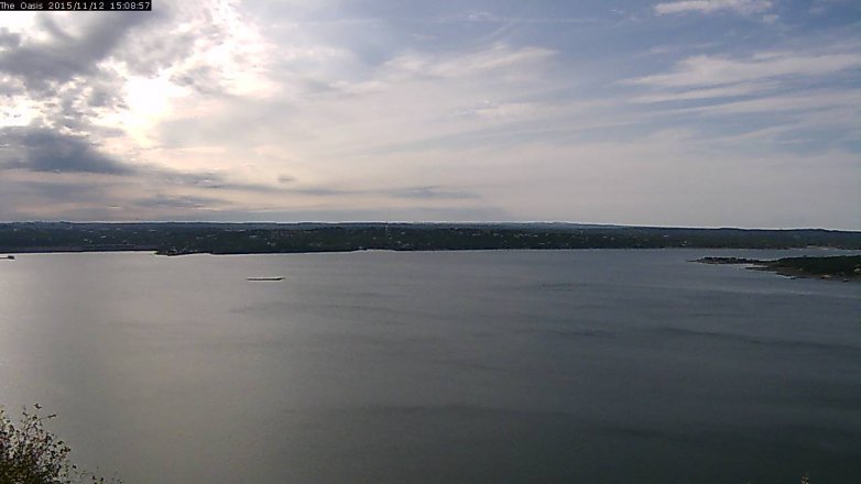Lake Travis webcam, November 12, 2015 2:15 PM CT