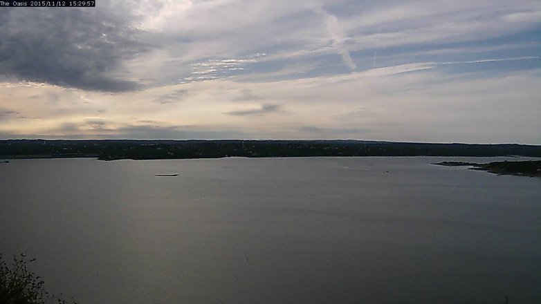 Lake Travis webcam, November 12, 2015 2:35 PM CT