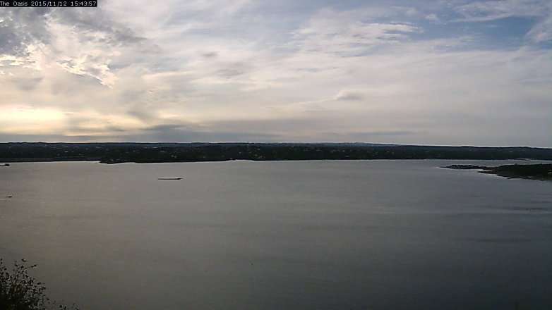 Lake Travis webcam, November 12, 2015 2:50 PM CT
