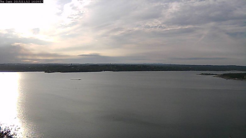 Lake Travis webcam, November 12, 2015 3:15 PM CT