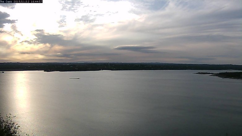 Lake Travis webcam, November 12, 2015 3:50 PM CT