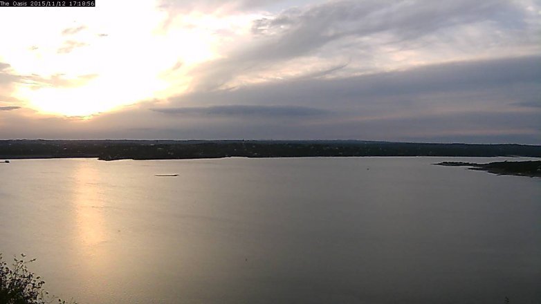 Lake Travis webcam, November 12, 2015 4:25 PM CT