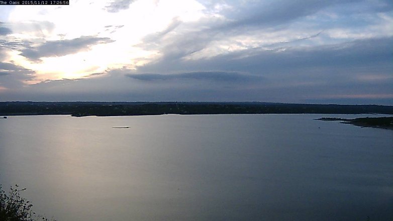 Lake Travis webcam, November 12, 2015 4:35 PM CT