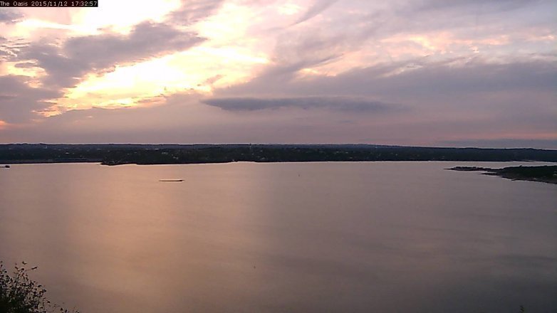 Lake Travis webcam, November 12, 2015 4:40 PM CT
