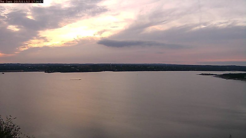 Lake Travis webcam, November 12, 2015 4:45 PM CT