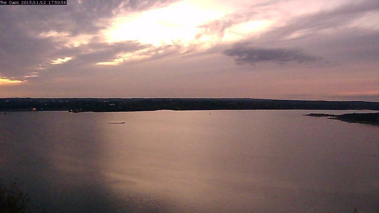 Lake Travis webcam, November 12, 2015 4:55 PM CT
