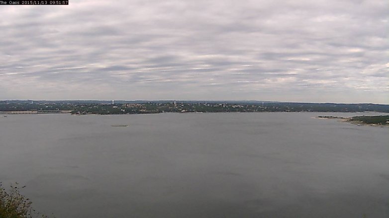 Lake Travis webcam, November 13, 2015 9:00 AM CT