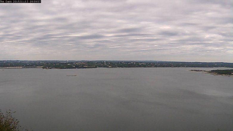 Lake Travis webcam, November 13, 2015 9:05 AM CT