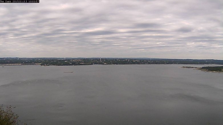 Lake Travis webcam, November 13, 2015 9:10 AM CT