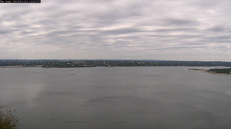 Lake Travis webcam, November 13, 2015 9:15 AM CT
