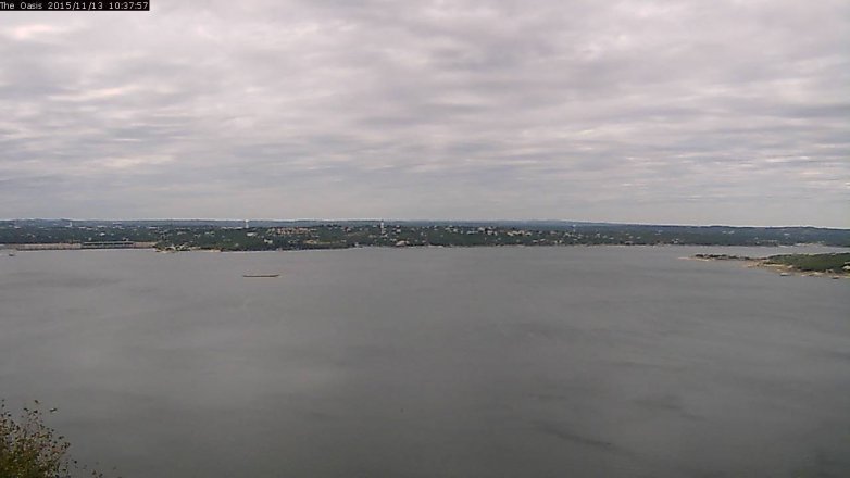 Lake Travis webcam, November 13, 2015 9:45 AM CT
