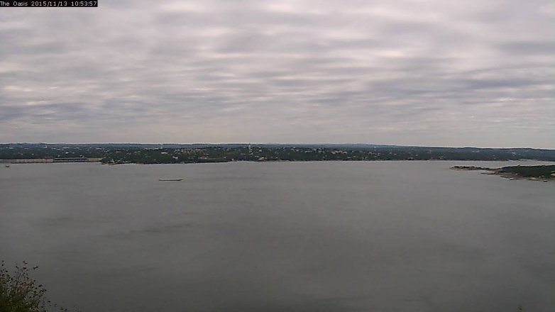Lake Travis webcam, November 13, 2015 10:00 AM CT