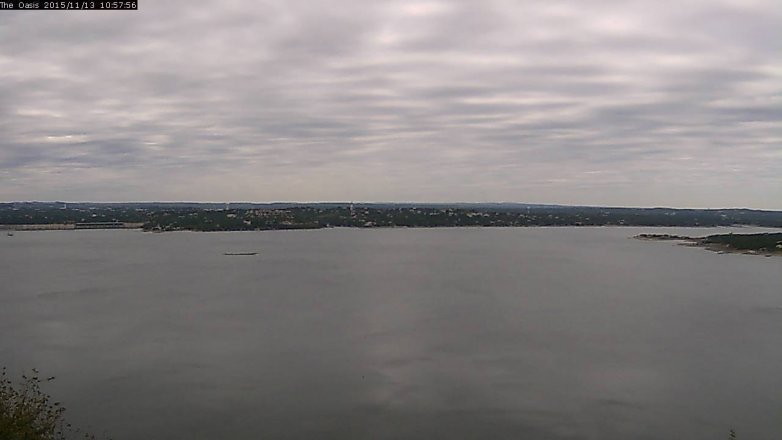 Lake Travis webcam, November 13, 2015 10:05 AM CT