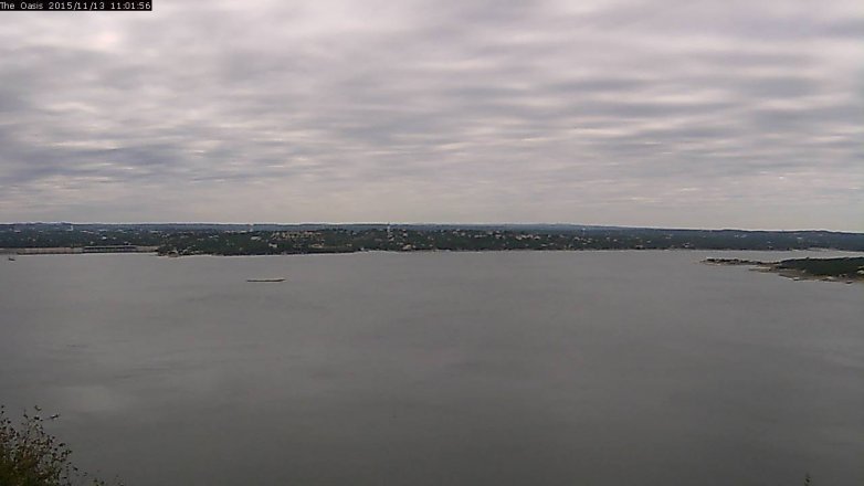 Lake Travis webcam, November 13, 2015 10:10 AM CT