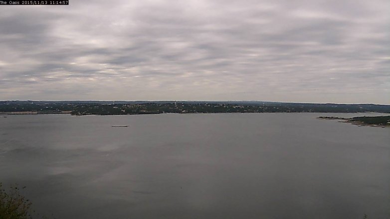 Lake Travis webcam, November 13, 2015 10:20 AM CT
