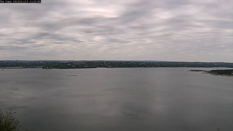 Lake Travis webcam, November 13, 2015 10:30 AM CT