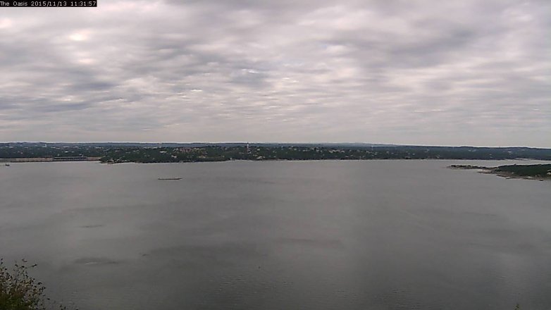 Lake Travis webcam, November 13, 2015 10:40 AM CT